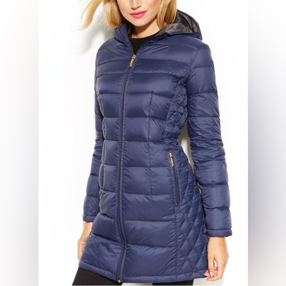 Navy Quilted Women's Michael Kors Jacket